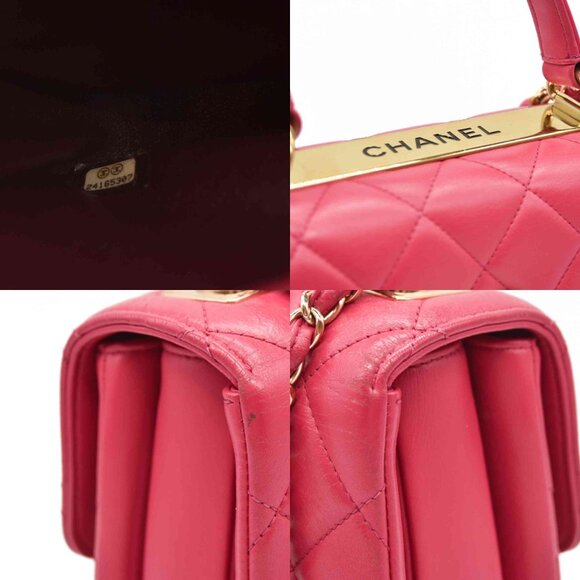 CHANEL Lambskin Quilted Small Trendy CC Flap Dual Handle Pink Gold - Picture 4 of 14